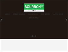 Tablet Screenshot of bourbonpizza.com